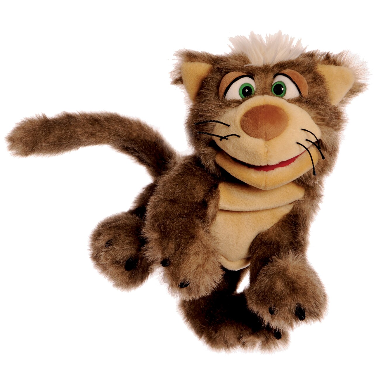 Living Puppets: Roxy The Brown Cat - 16" Plush Hand Puppet, Handmade, Moving Mouth, Soft Kitty Animal Companion Character, Play & Develop Toy, Kids 3+